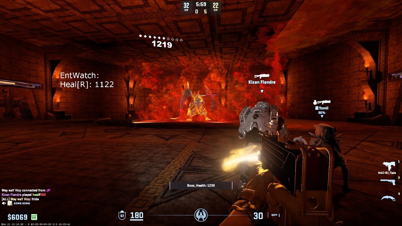 CS2 Zombie Escape ze_temple_raider на сервере PSE