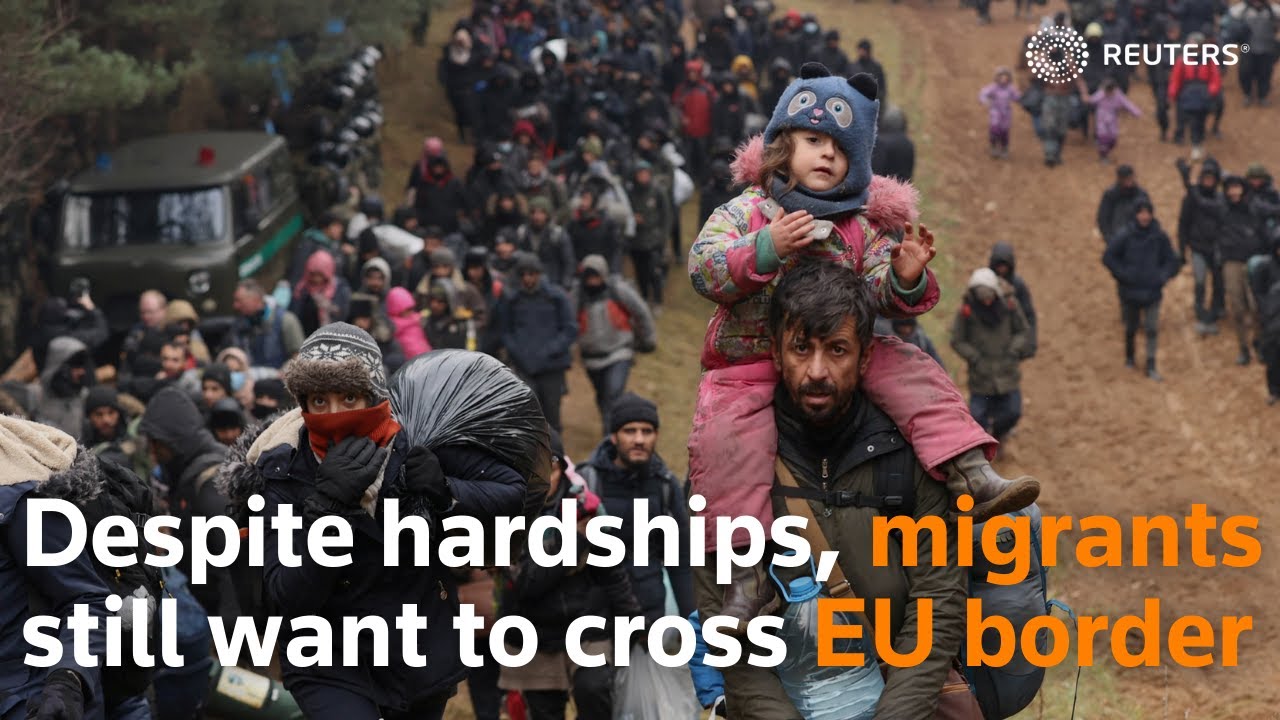 Despite hardships, Iraqi migrant crossing EU border says 'it's worth it'