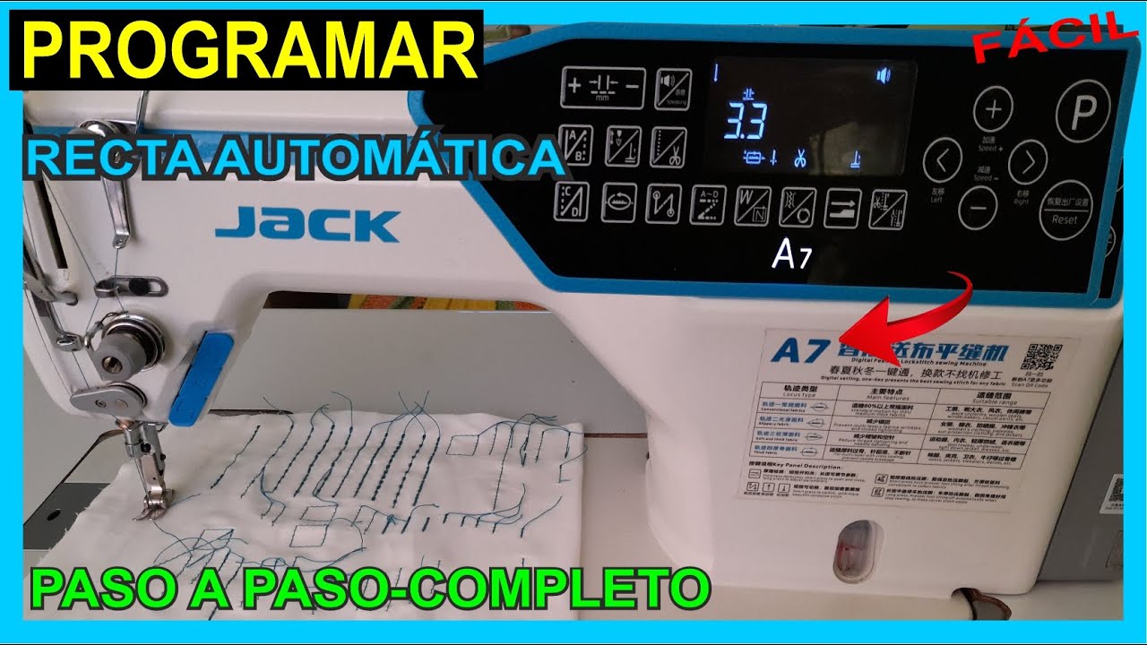📢PROGRAMAR RECTA ELECTRONICA JACK A7 📍 paso a paso facil✔