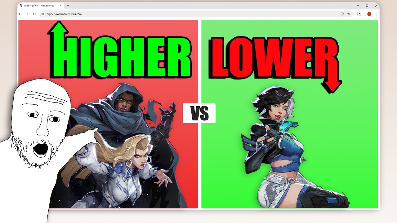 Я сделал Marvel Rivals Higher Lower... это почти сломало меня