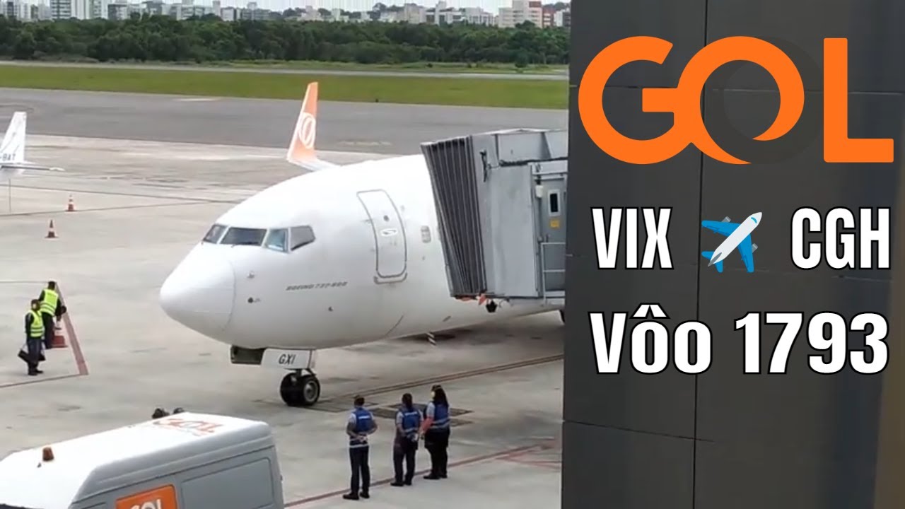 Voando de 🇧🇷 Vitória VIX ✈ CGH São Paulo 🇧🇷 no Boeing 737-800 Gol (PR-GXI)