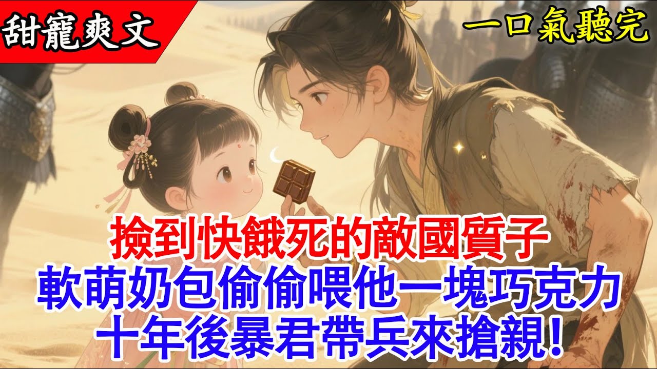 【完結小說】七歲那年我救下的敵國質子成了暴君，十年後他帶十萬鐵騎來搶親：朕的皇后，誰敢動？🍬👑#有聲書 #古言 #萌娃 #爽文 #甜寵
