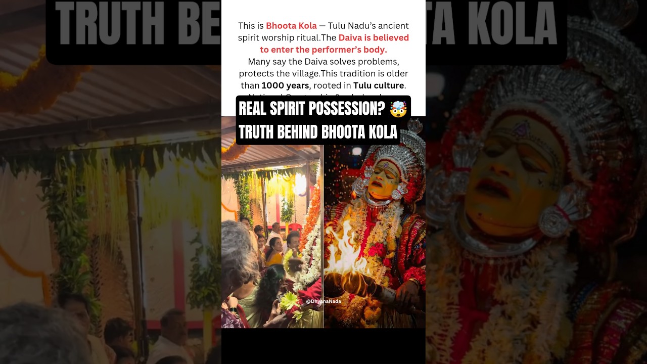 Do Spirits Really Possess Humans? Untold Truth of Bhoota Kola 🔥#bhootakola #spiritualeducation