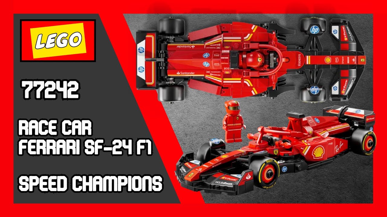 LEGO Speed Champions 77242 Race Car FERRARI SF-24 F1 Speed Build