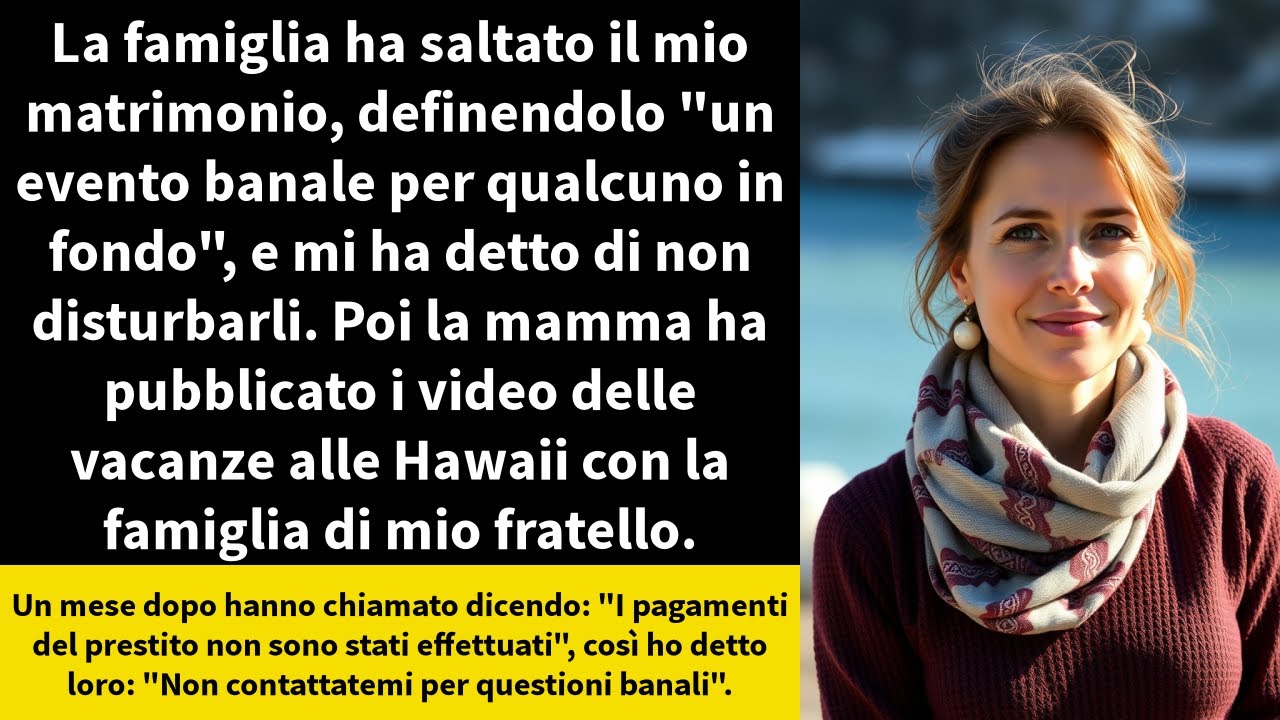La famiglia ha saltato il mio matrimonio, definendolo 