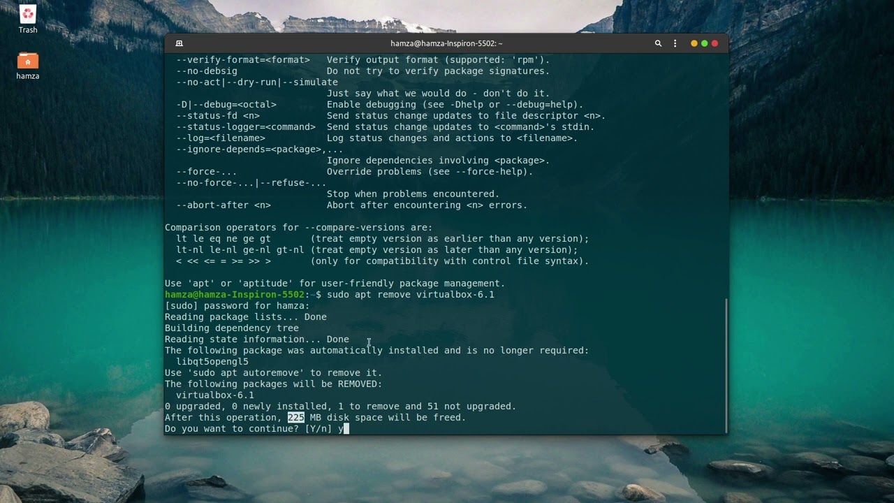Removing the software using apt |  Learn Linux command line in an hour