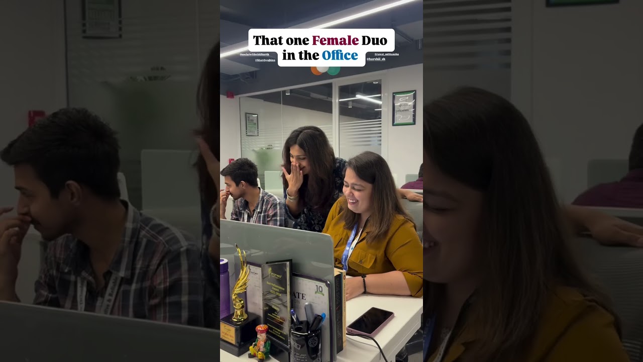 😂 The Weird Laughing Girl Duo at Work | Office Bestie Goals 👯&zwj;♀️✨
