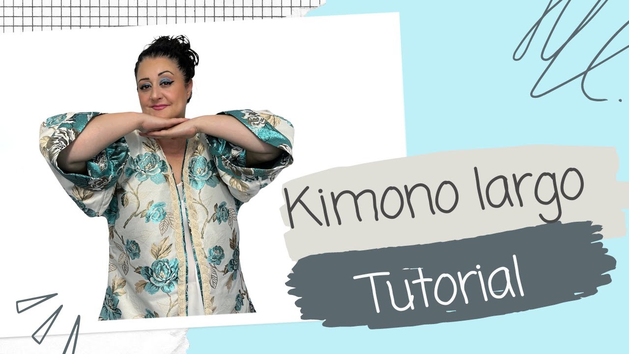Tutorial kimono largo de estilo oriental