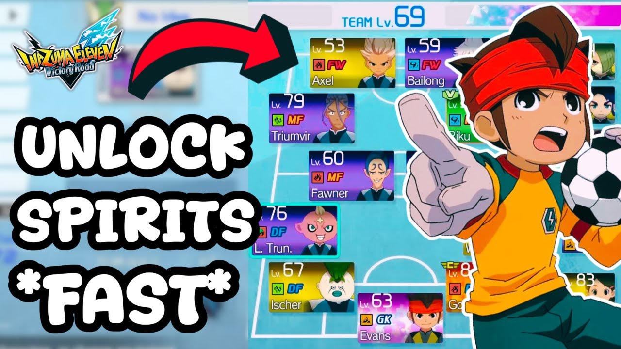 Как быстро разблокировать ДУХОВ от определённых команд — Inazuma Eleven: Victory Road (лучшие мет...