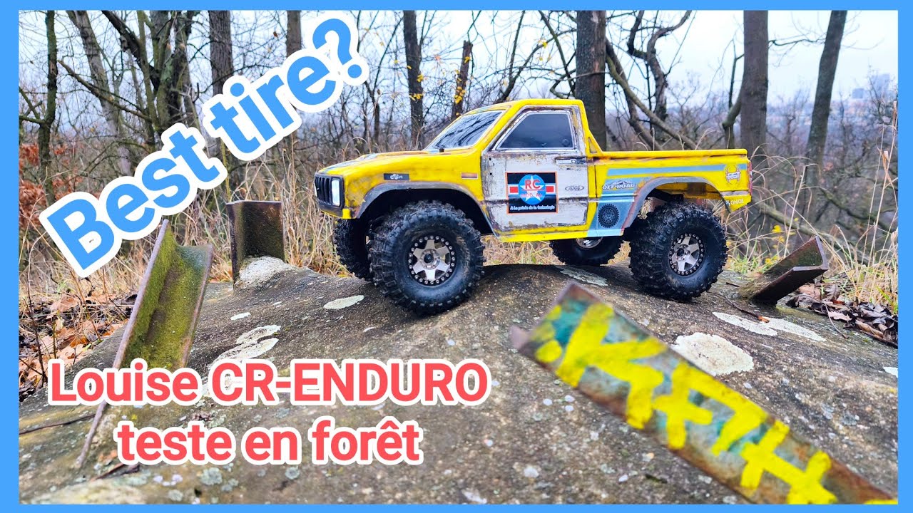 Louise CR-ENDURO 1/9 ,le meilleur pneus ? AXIAL Coyote, essai en forêt 