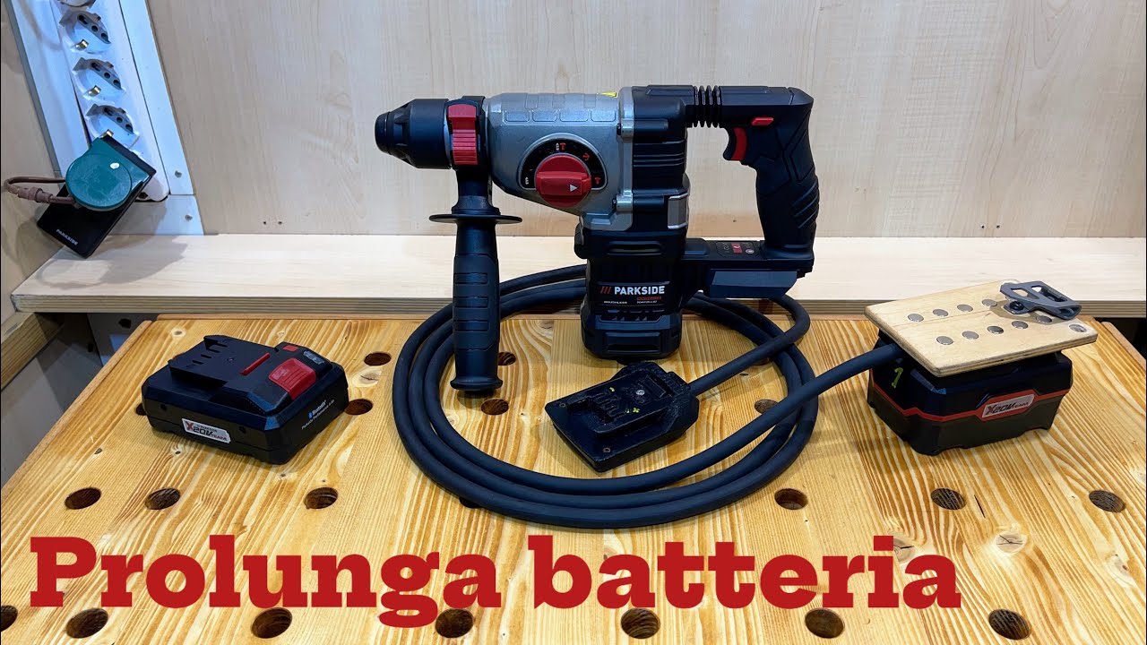 Parkside costruisco una prolunga per batteria X20 V team Parkside I build battery extension