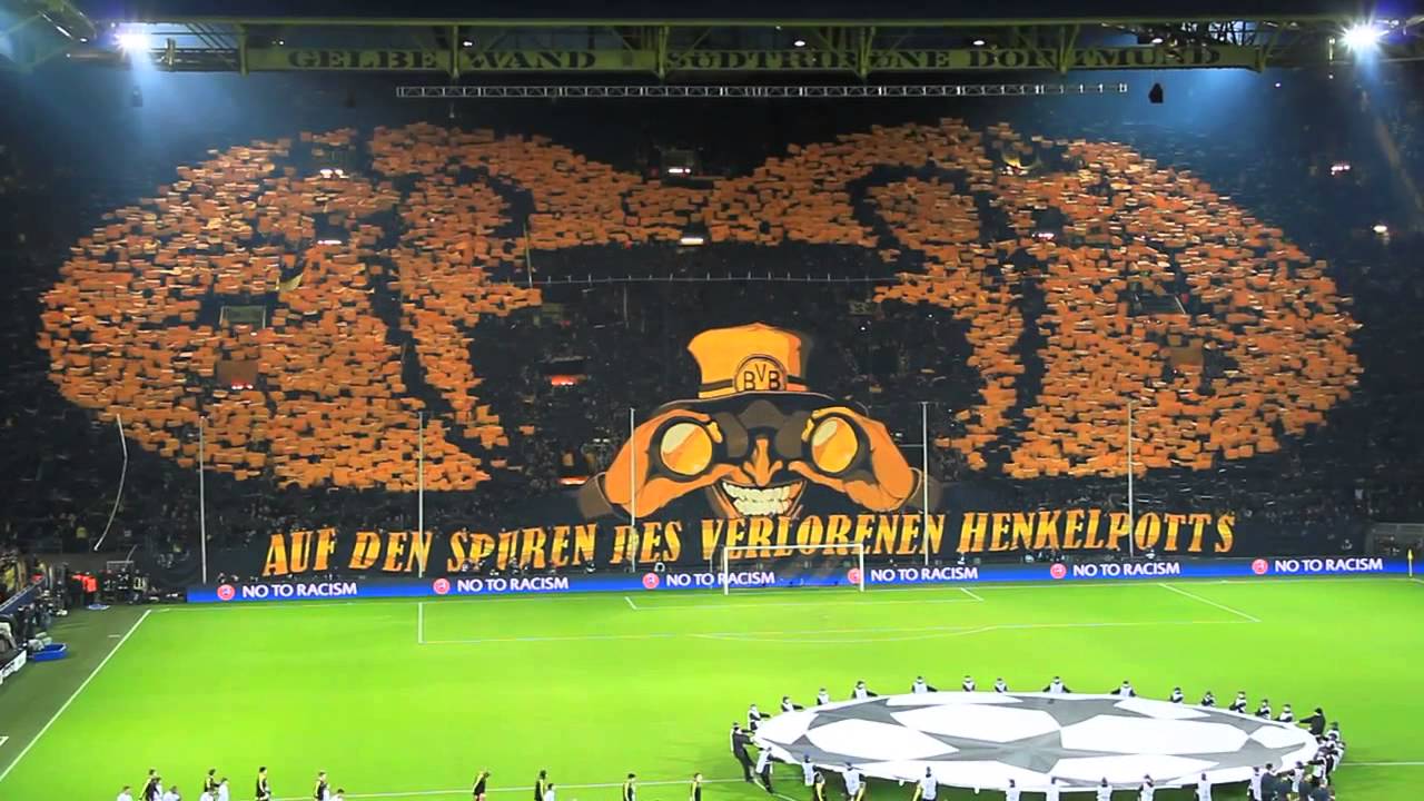 Auf den Spuren des verlorenen Henkelpotts - Borussia Dortmund vs. Malaga 3:2 - 09.04.13 - BVB Choreo