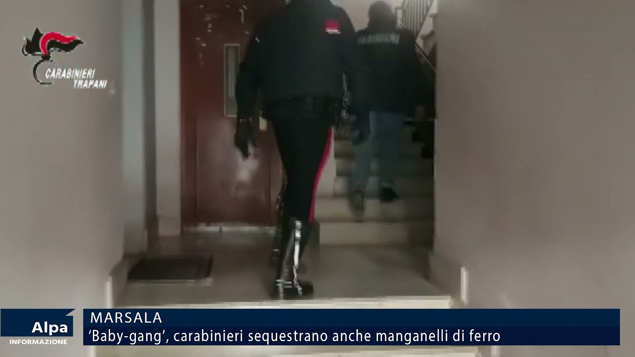 Baby-gang a Marsala, trovati anche coltelli e manganelli
