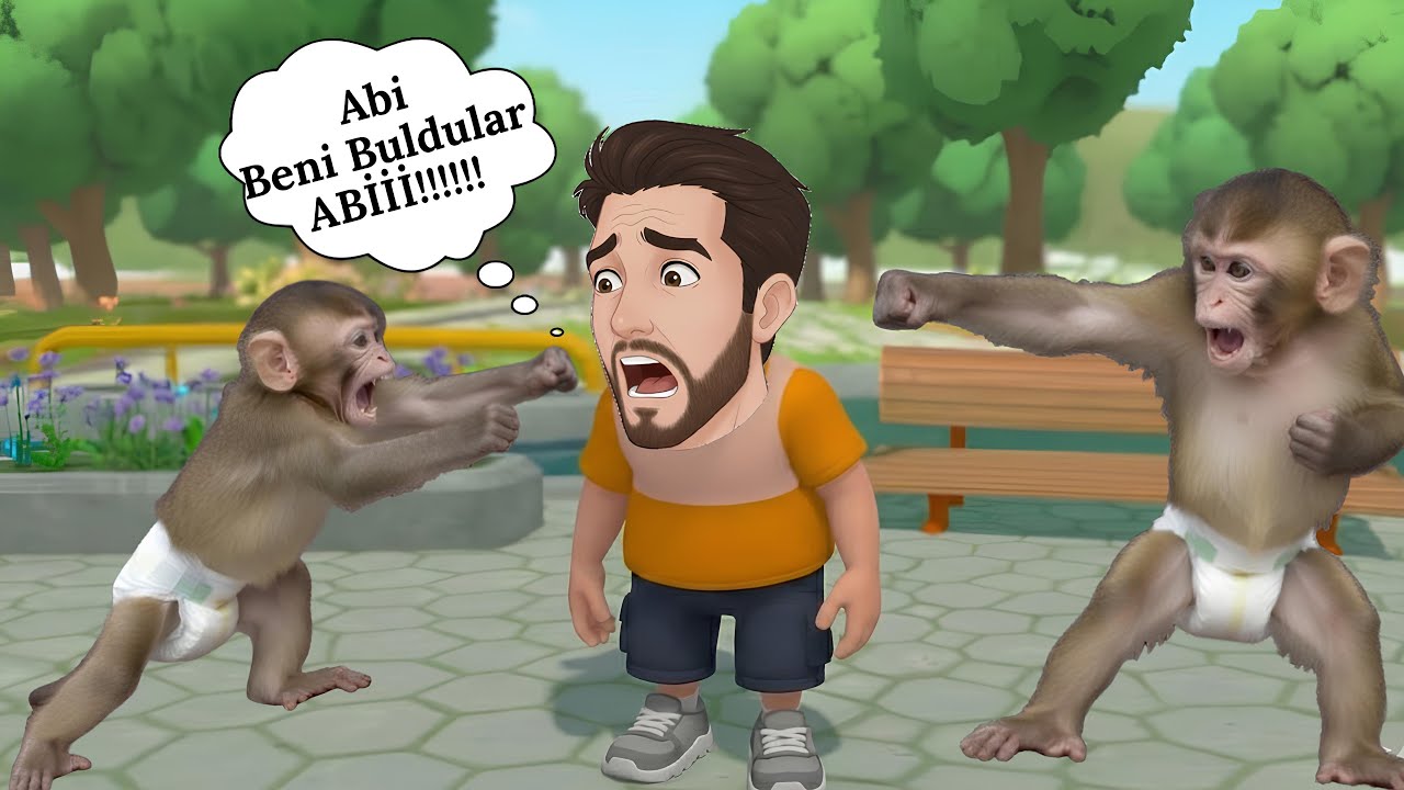 Biz Maymunlar Güçlü Olmak SEN BURADA DAYAK YEMEK !!!! (I Am Monkey)