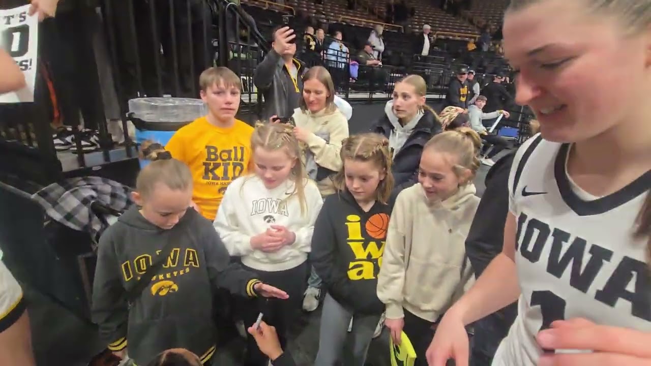 Iowa Hawkeyes Autograph After Senior Day Upset