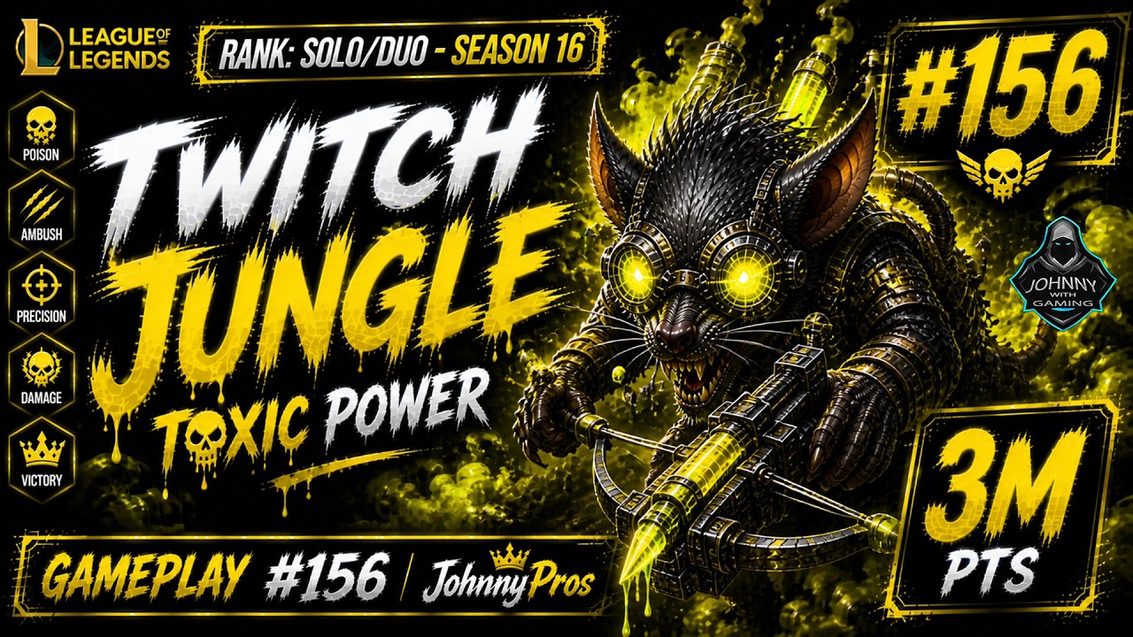 LOL The Plague Rat Twitch Jungle AD 3 Million Mastery Points | Season 16 | Gameplay 156 (2026)