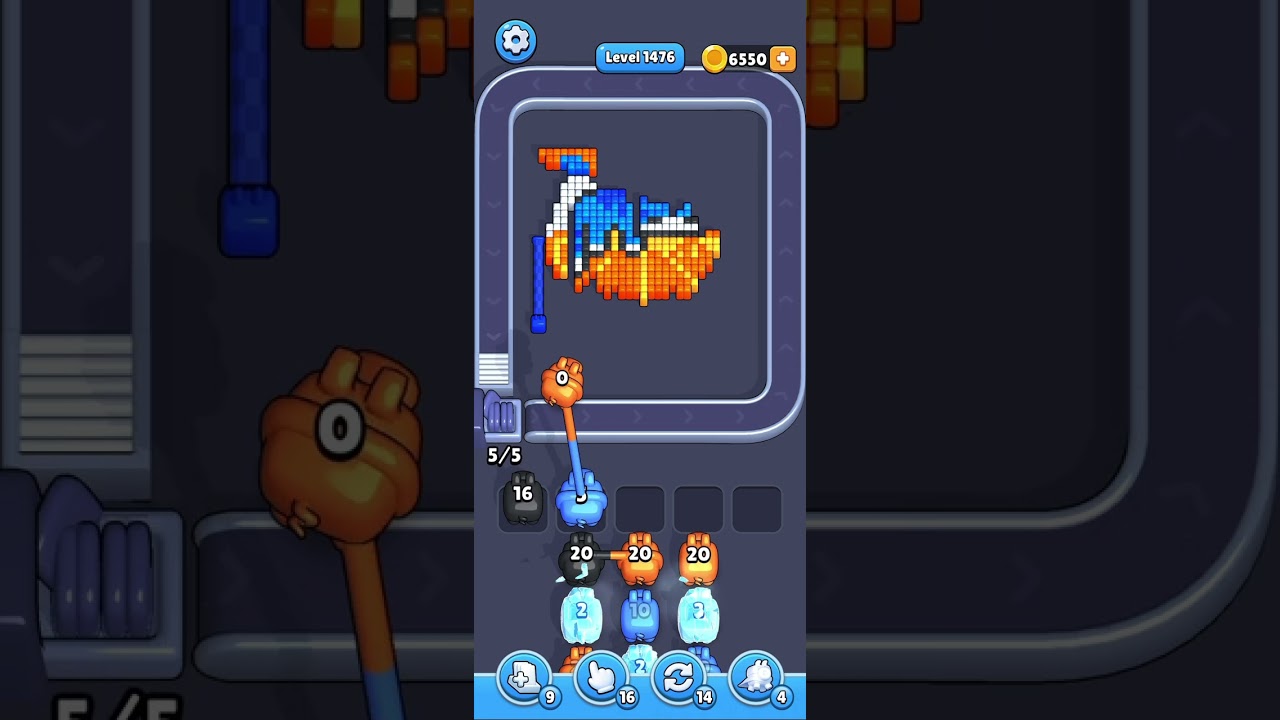 Pixel Flow Level 1476 – Full Walkthrough (No Commentary)