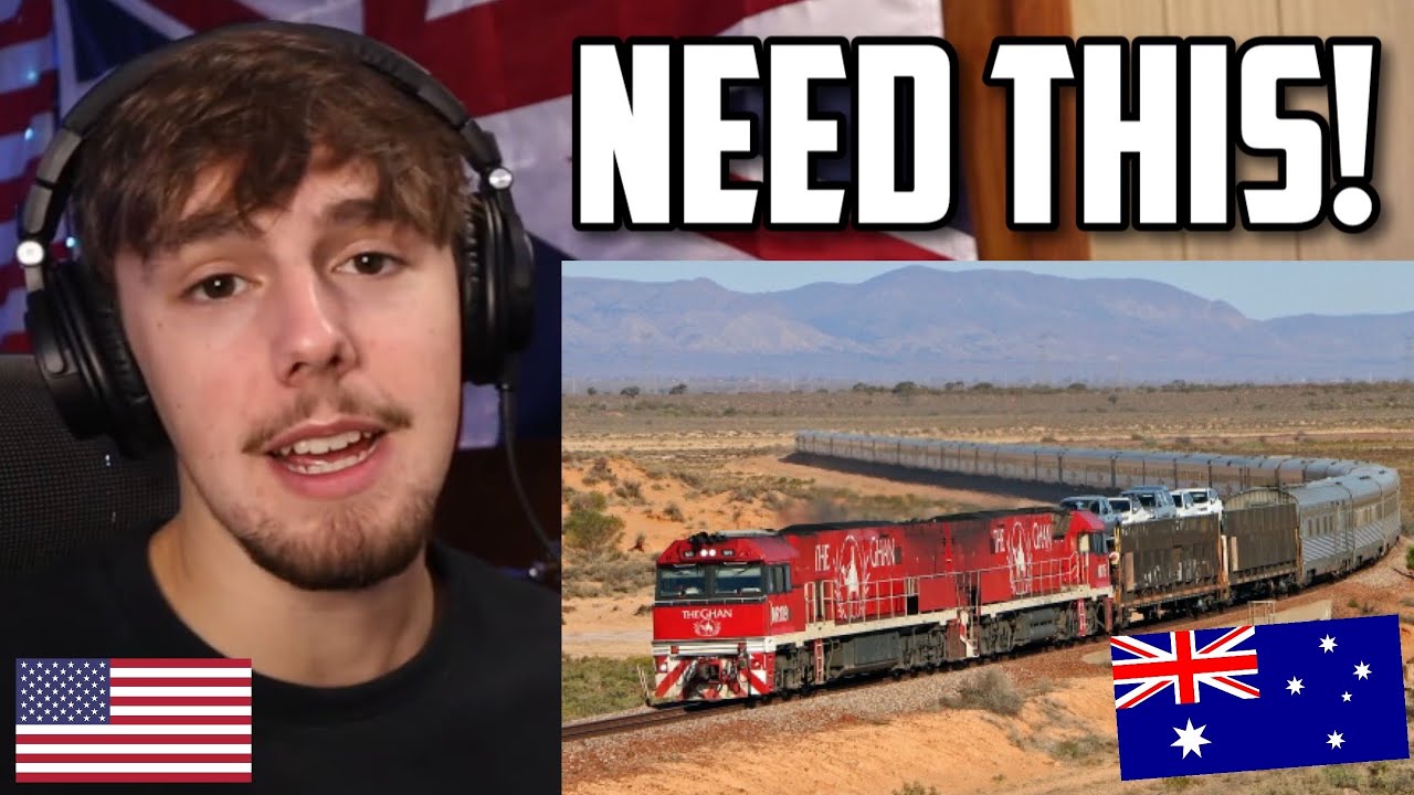 American Reacts to The World's Longest Sleeper Train - The Ghan