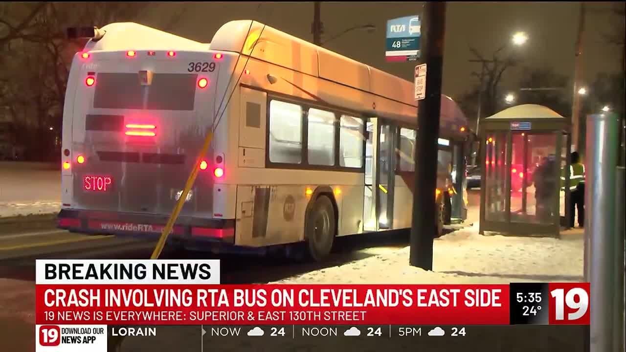 RTA bus accident on Cleveland's East Side