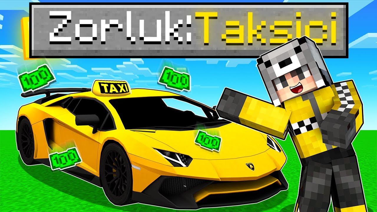 TAKSİCİ ZORLUK SEVİYESİ 😱 - Minecraft