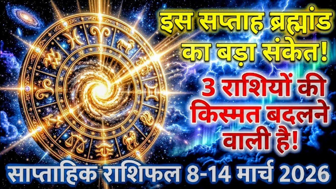 🔴कौन सी राशि पर बरसेगा धन और किसे रहना होगा सावधान | 1–7 मार्च 2026 साप्ताहिक वैदिक राशिफल #rashifal