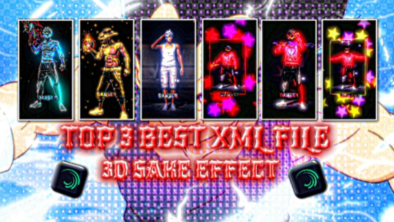 SHAKE EFFECT GUYS | XML + CLIP + CC ❤✨ | NEW TREND 💫💖!| FF EDIT TOP 3 XML FILE 