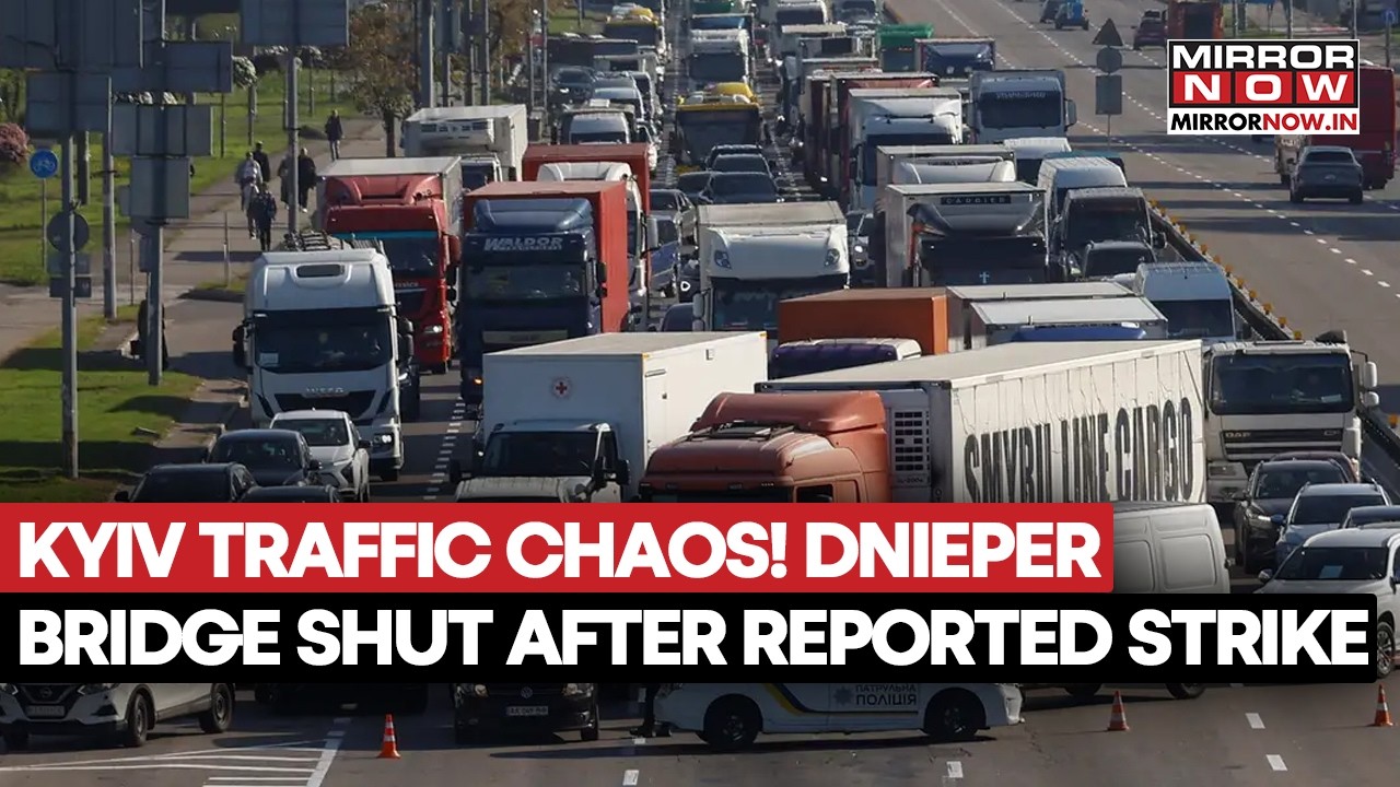 Kyiv Traffic Chaos: Dnipro Bridge Shut After Reported Russian Strike Closes Key Crossing | Watch