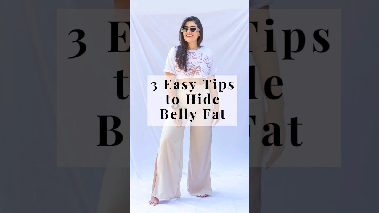 3 Easy Tips to Hide Belly Fat 😱😲 | How to look slim and curvy 😍 #fashion #shorts #viral #style #new