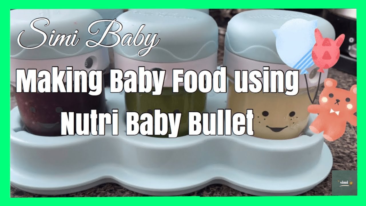 🤱 How to make fresh BABY FOOD using Baby Bullet [Nutribullet Babybullet Recipe]