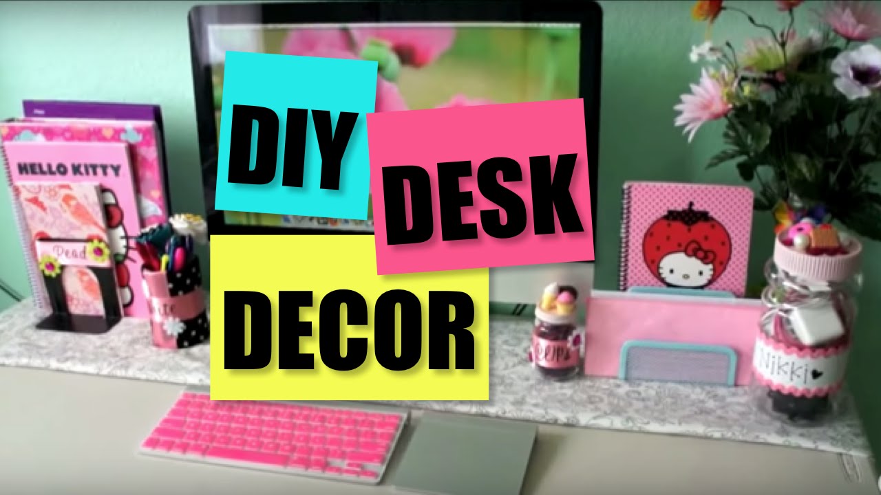 Desk Decor DIY - Desk Organization and Decor