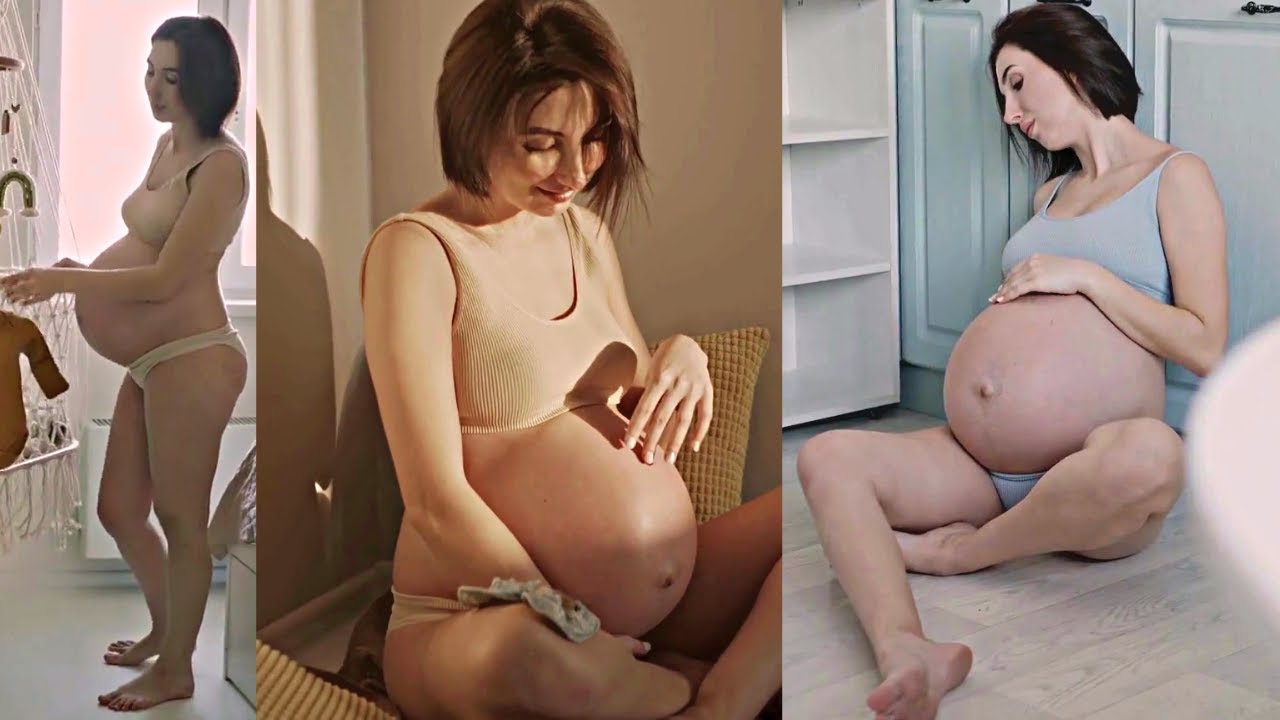 3 Unique Pregnancy Photoshoot Ideas Indoors | Maternity Shoot Showcasing Pregnant Belly