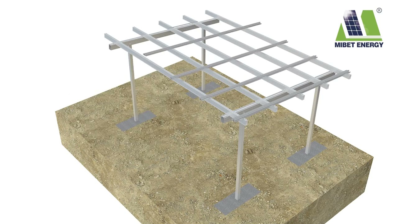 Dual-Post BIPV Carport Installation | Exposed Drainage + High Waterproof | Fast & Compatible Design