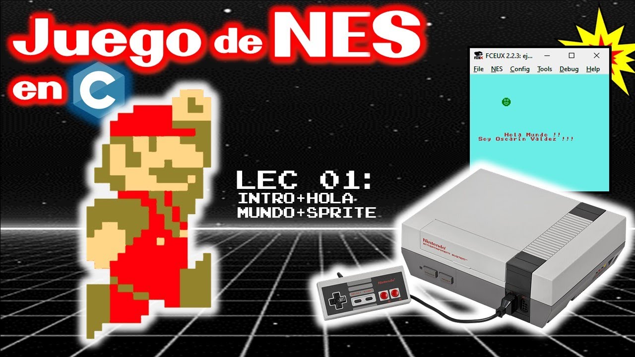 Como HACER un JUEGO de NES en LENGUAJE C -  Lección 1 🎮🕹