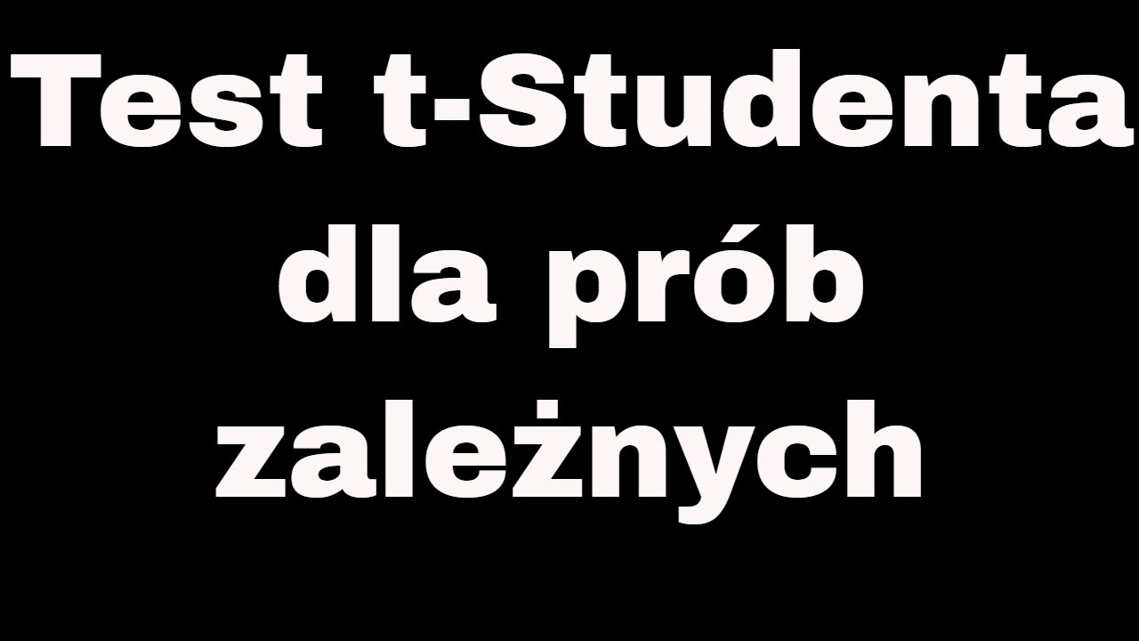 Test t-Studenta dla prób zależnych - Statistica