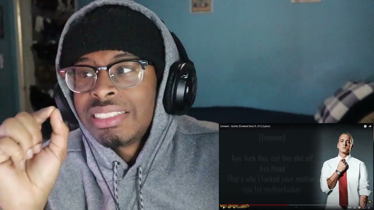 R.I.P EVERLAST!! Eminem - Quitter (Everlast Diss) ft. D12 (Lyrics) | Reaction