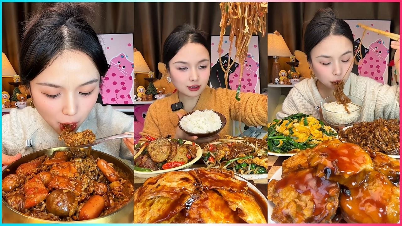 ASMR เสียงกินกรุบกรอบ 먹방 サクサク Crunchy Eating Sounds (No Talking) 🔥 #vlog7