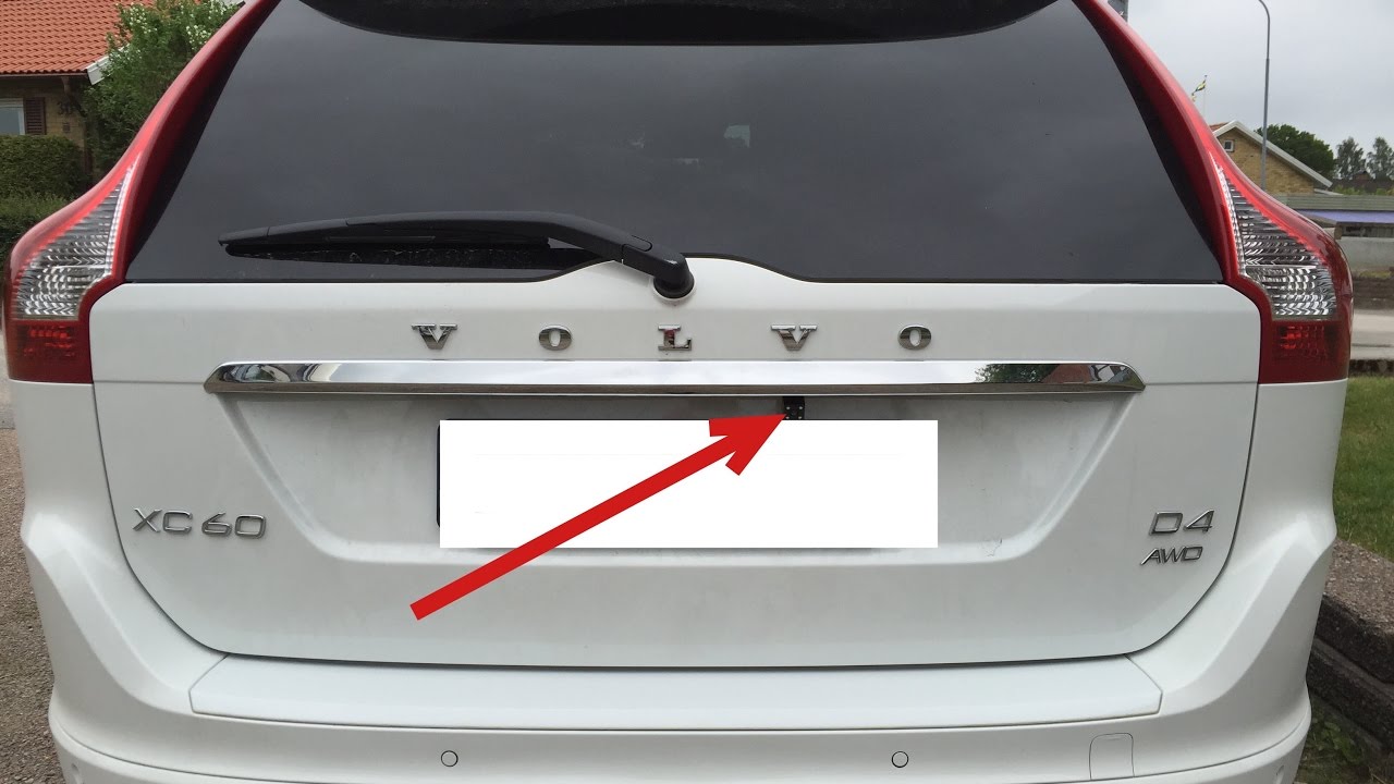 Rear view camera installation