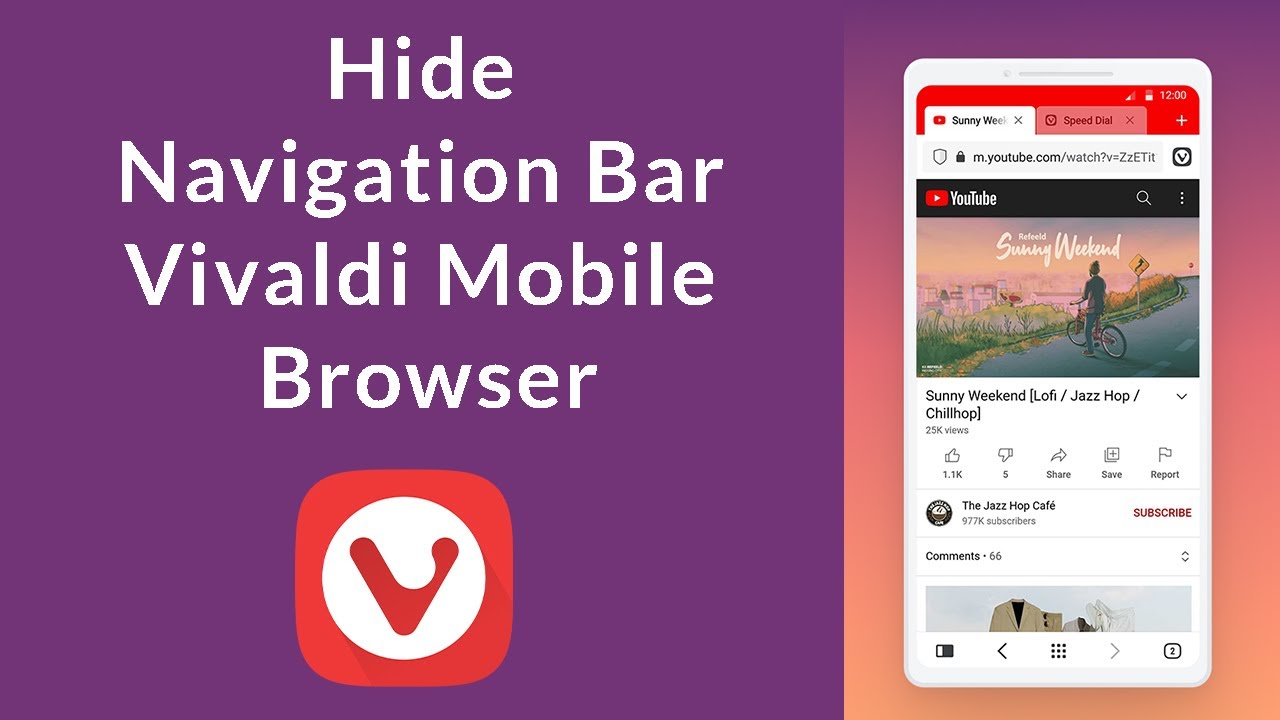 How to Hide Navigation Bar in Vivaldi Mobile Browser?