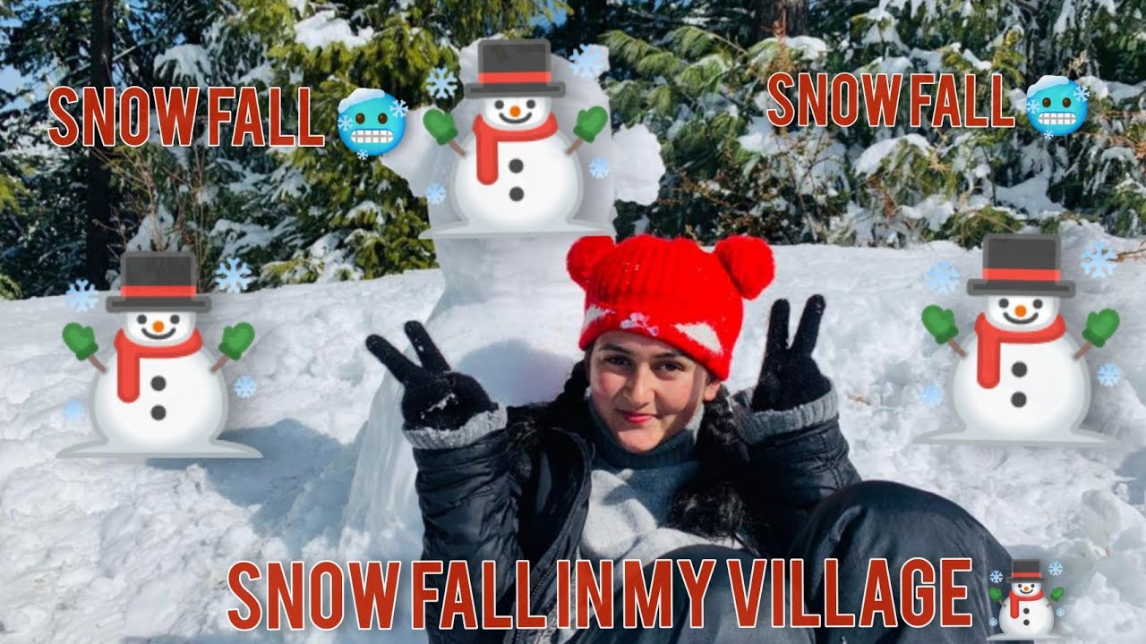 Snow fall in my village 🥶☃️ || First snowfall of 2021 🥶