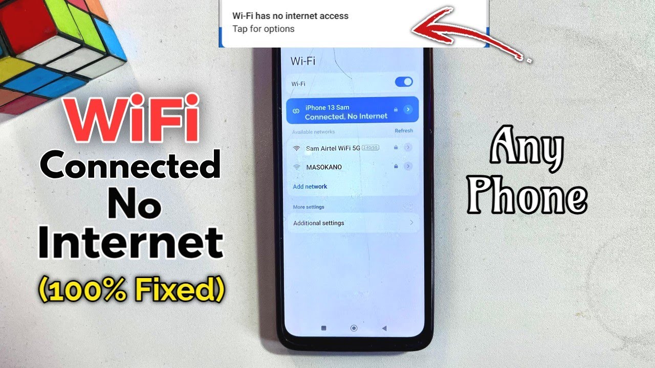 WiFi Connected But No Internet on Any Mobile Phone - How to Fix
