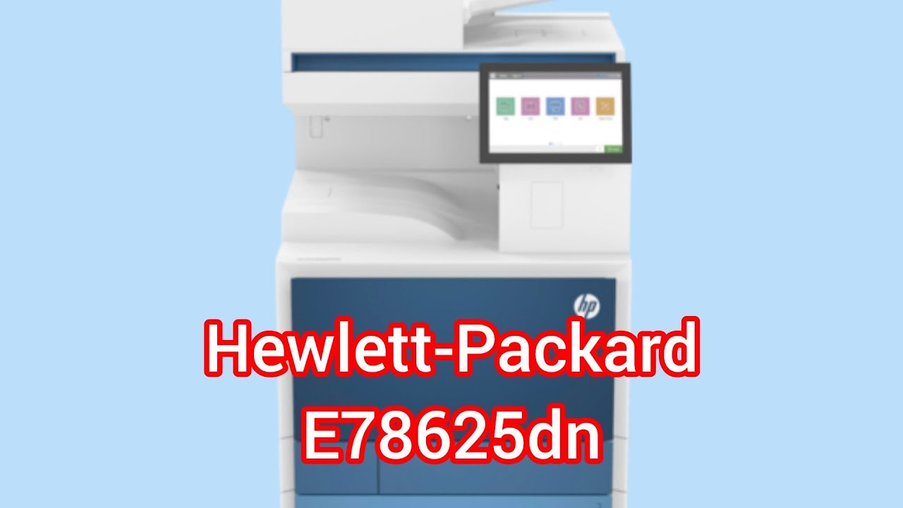Instalasi awal multi function Printer HP   E78625dn, MPS Hewlett-Packard E786dn