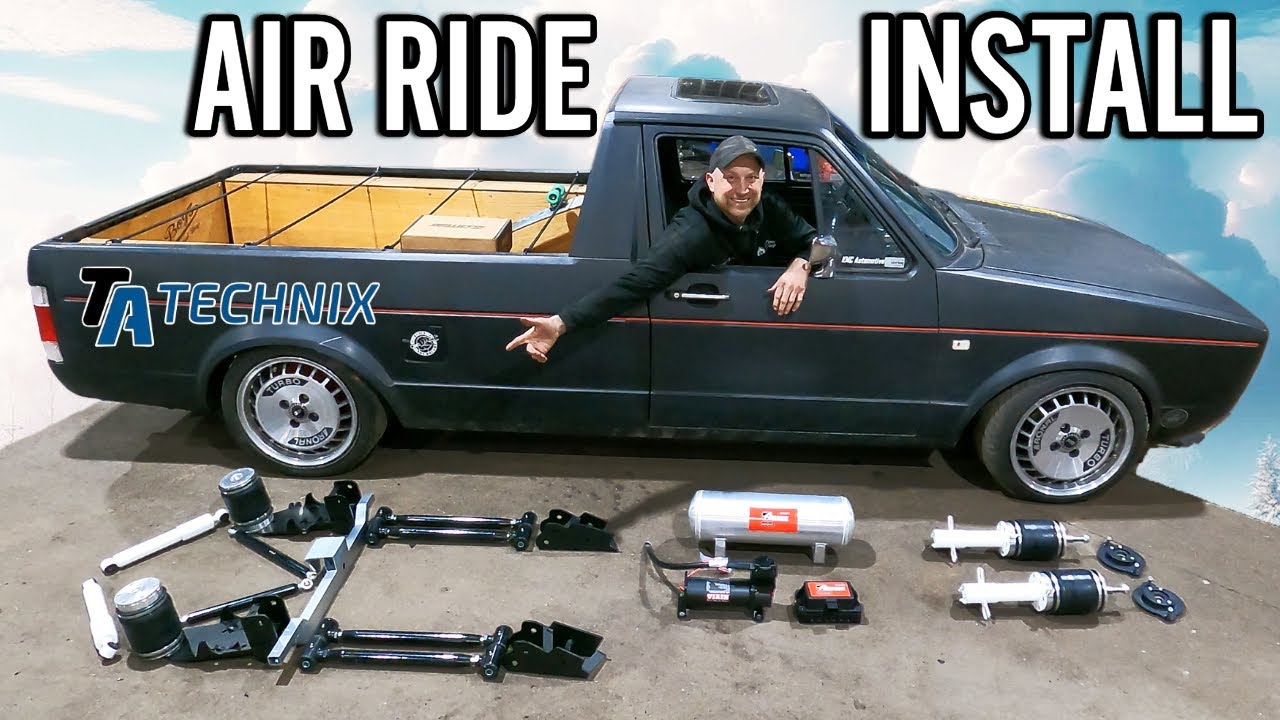 TA TECHNIX 4 Link Conversion! Mk1 Caddy Air Ride install!