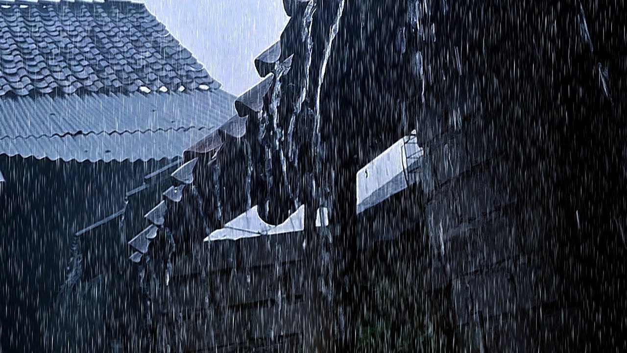 ASMR Rain Storm Sounds 🌧️ Deep Sleep, Study, Meditation
