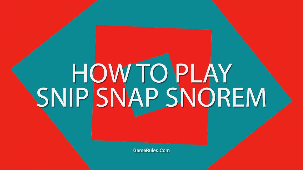 How To Play Snip Snap Snorem: A SNAPPY Hand Shedding Card Game!