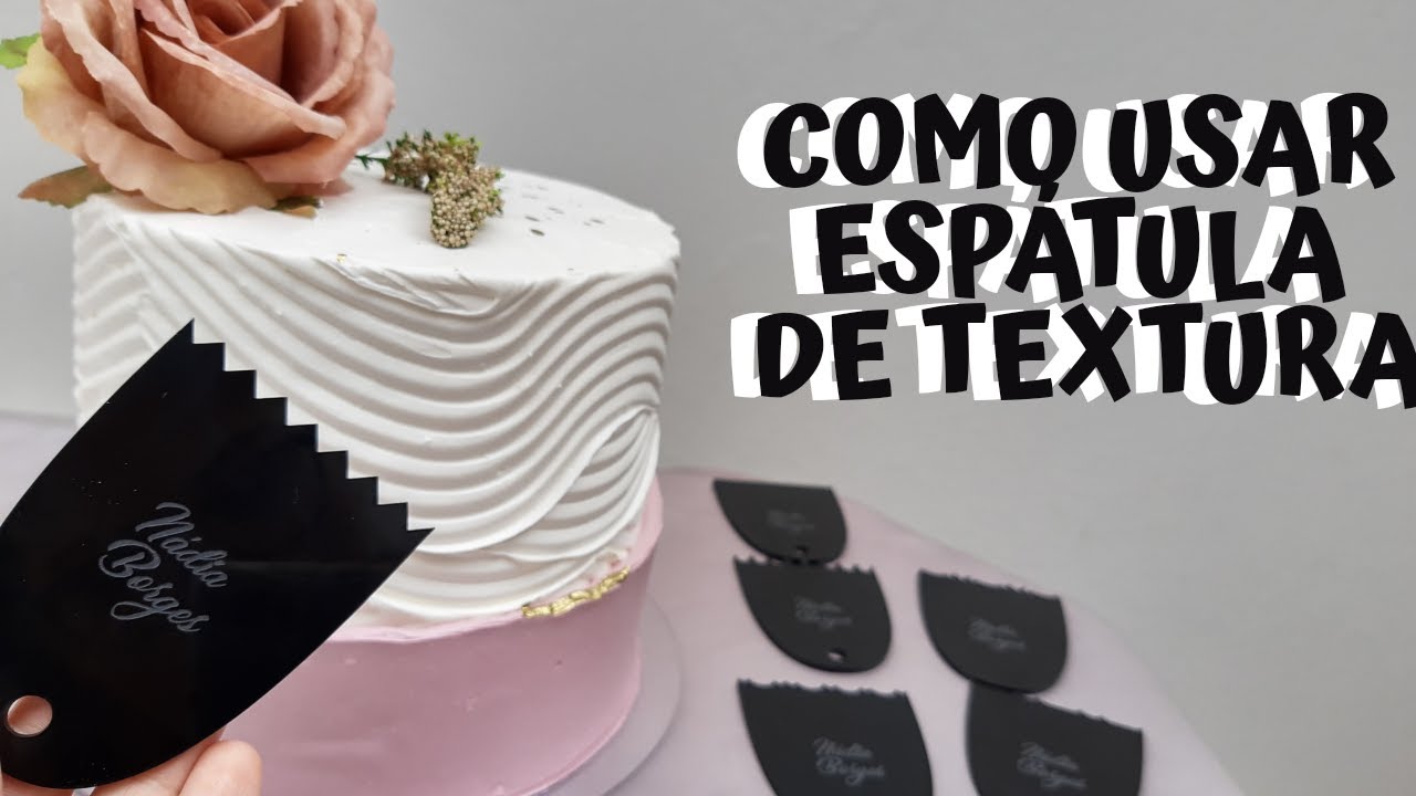 COMO USAR ESPATULA DE TEXTURA NO BOLO