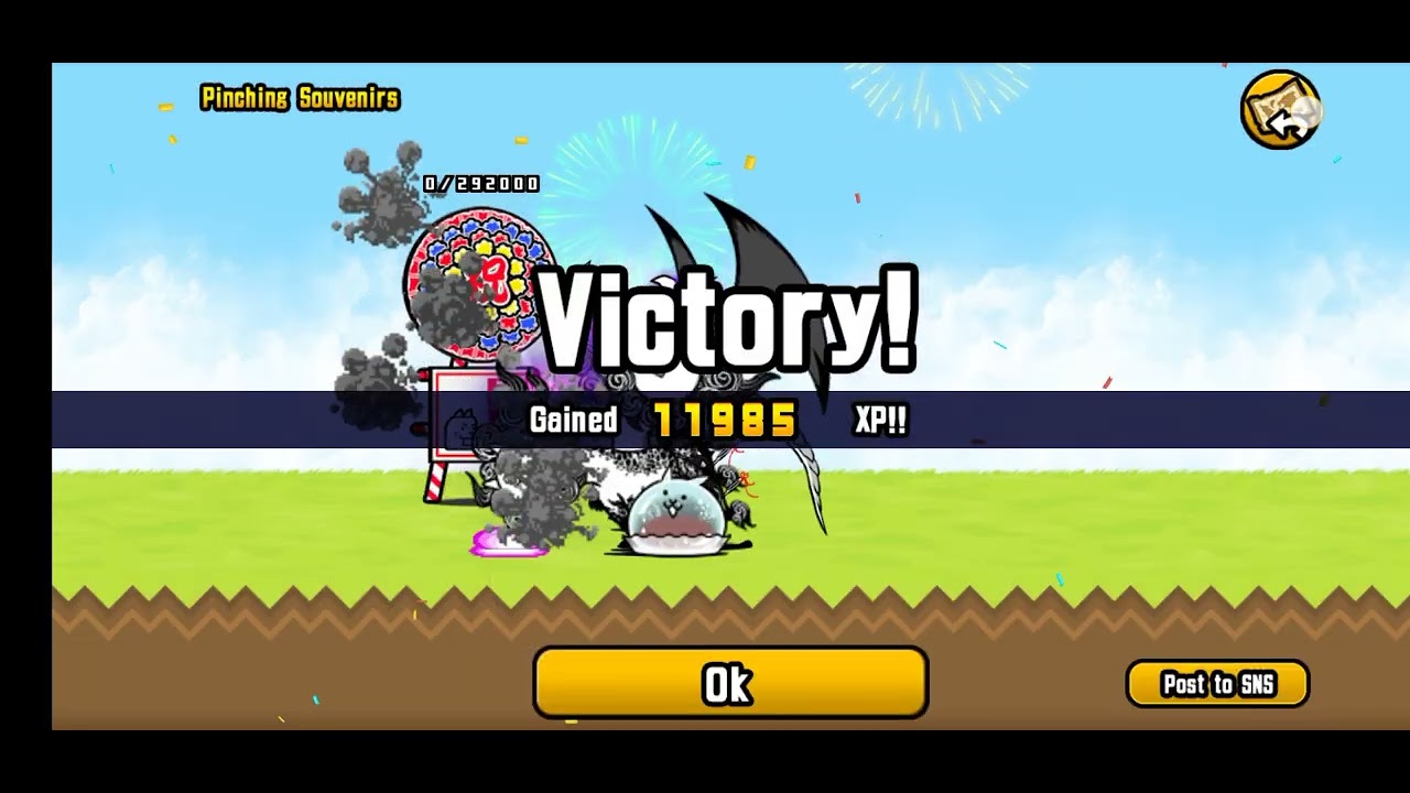 Celebration! - 110M Downloads - The Battle Cats 