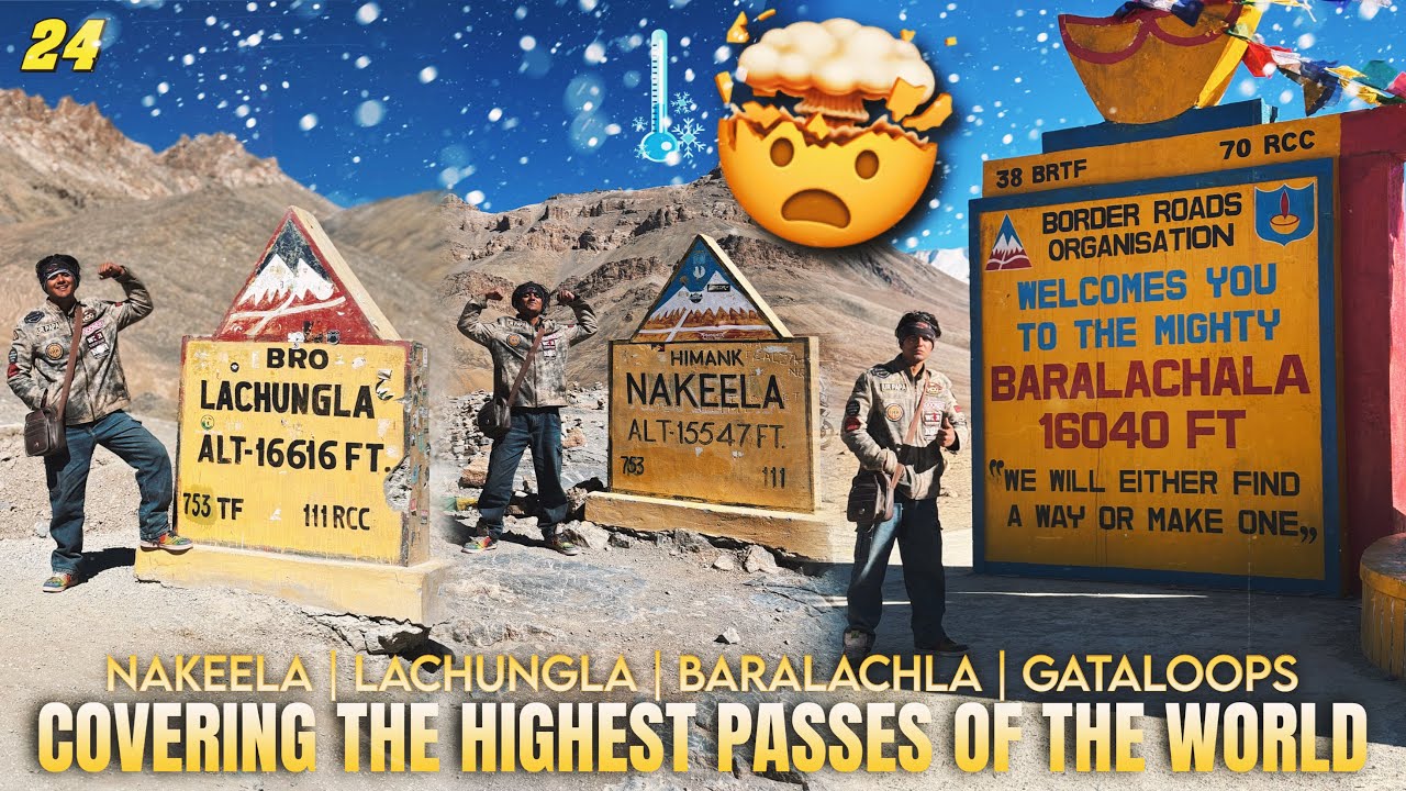 PANG TO MANALI ON HONDA CB200X : LACHUNGLA | NAKEELA | BARALACHLA | GATA LOOPS | ATAL TUNNEL | EP.24