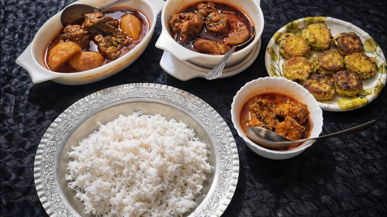 HOMEMADE spicy delicious food with mutton and chicken iii