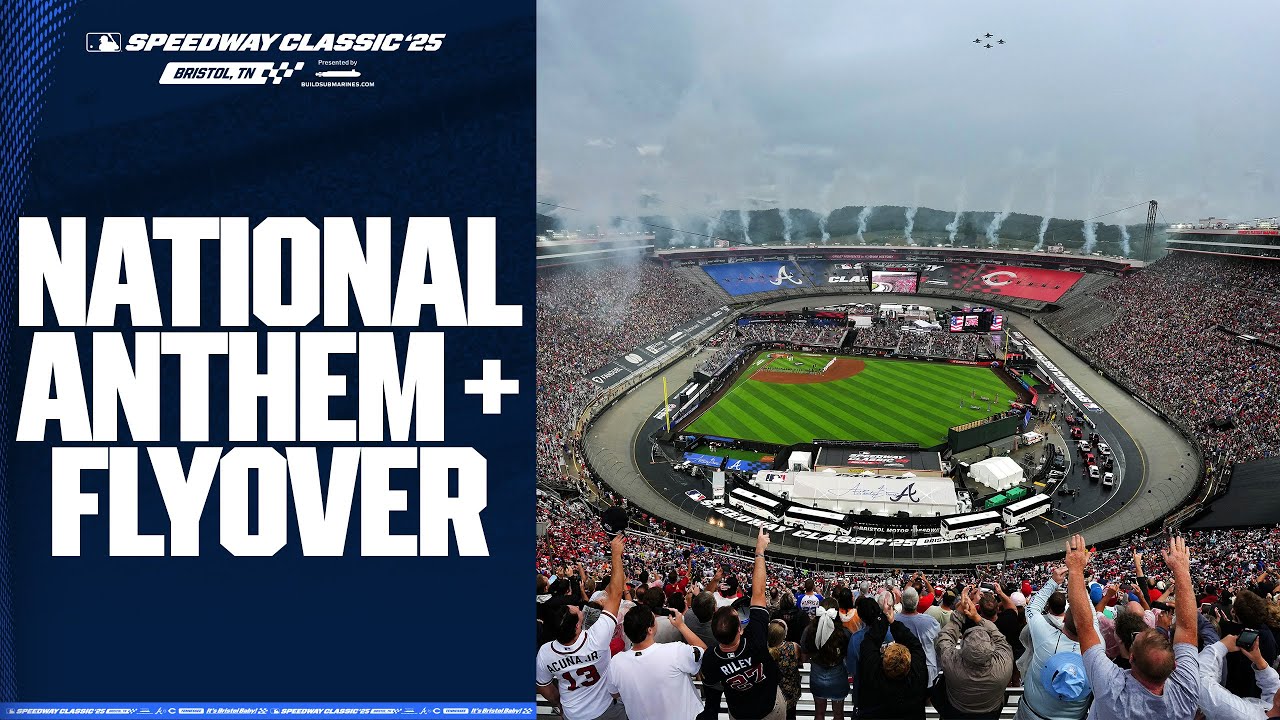 SPEEDWAY CLASSIC: National Anthem and flyover! ✈️