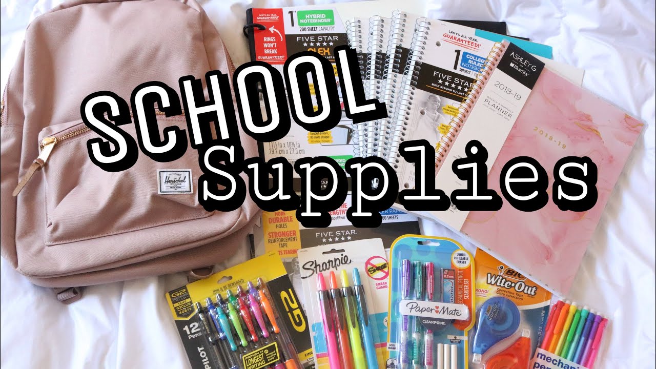 Back To School Supplies Haul 2018